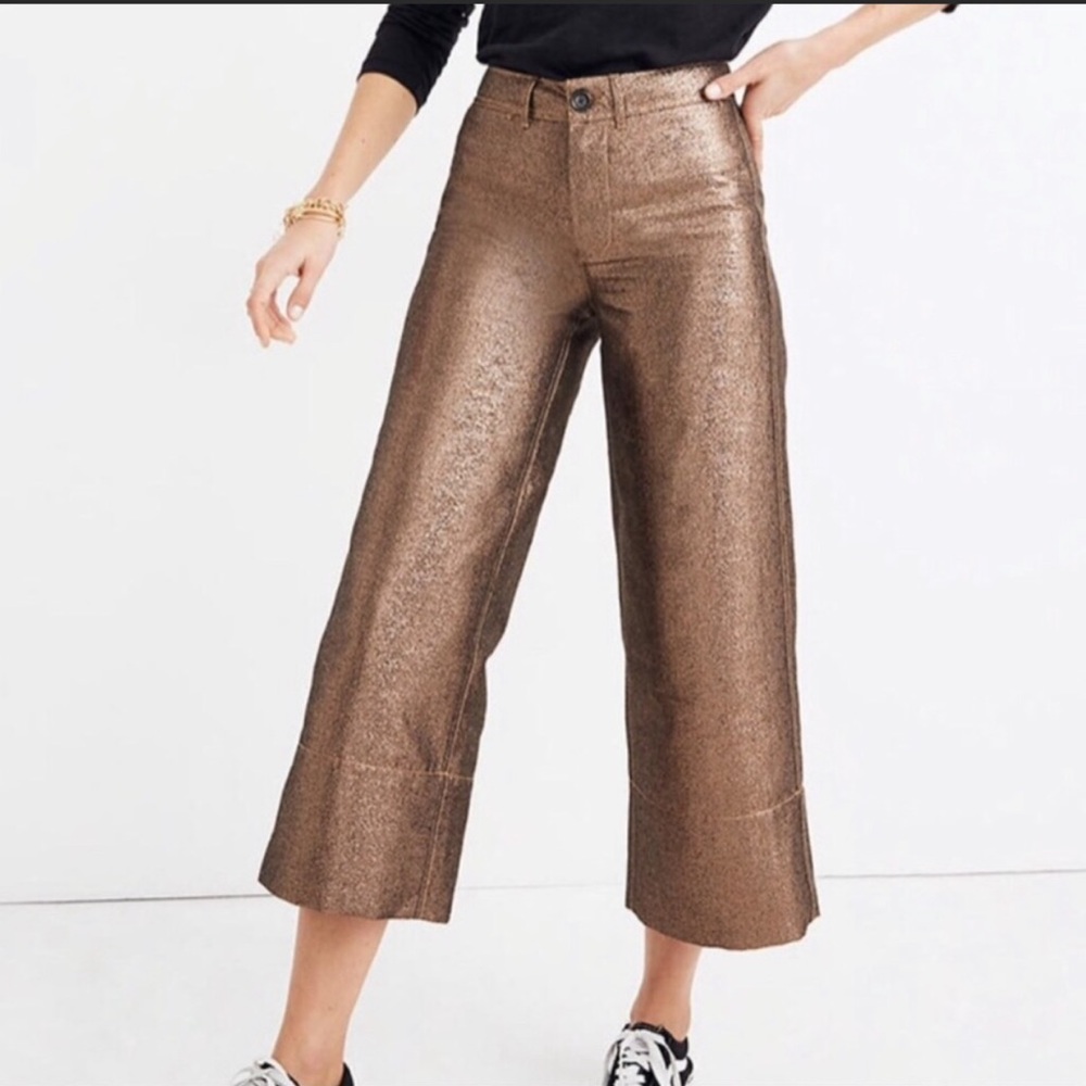 Metallic Madewell Emmett Pants